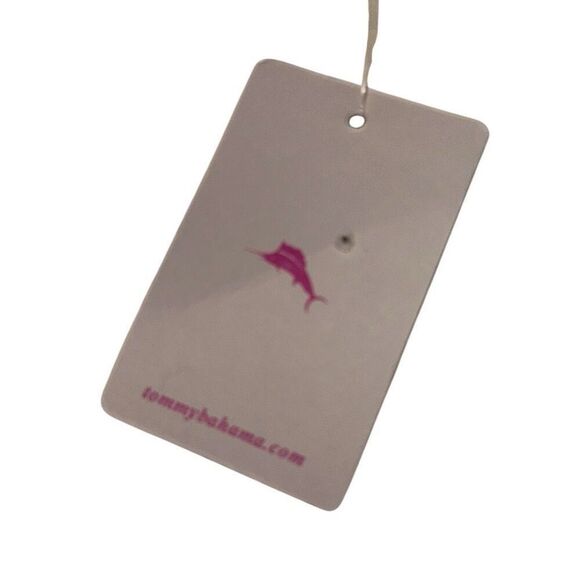 *New* Tommy Bahama White Pink Flamingo Top & Striped Shorts Set Girls M/S - Picture 7 of 9